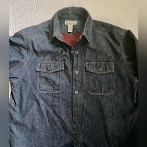 Duluth mens denim shirt jacket